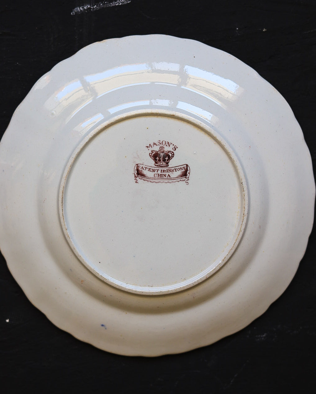 Piatti Piani piccoli Stone China Inglesi a Decoro Policromo, Inghilterra Pieno Ottocento