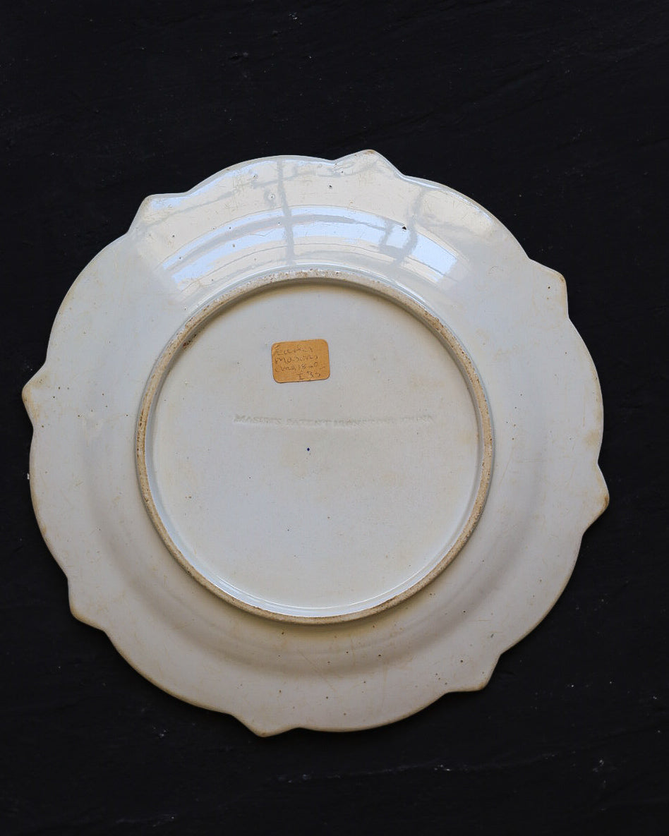 Piatti Piani piccoli Stone China Inglesi a Decoro Policromo, Inghilterra Pieno Ottocento