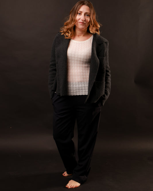 Giacca maglia in Lana Supergeelong - Made in Italy