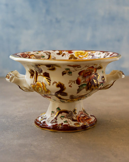 Portafrutta Mason's Ironstone "Brown Velvet", Inghilterra Anni '50/'60