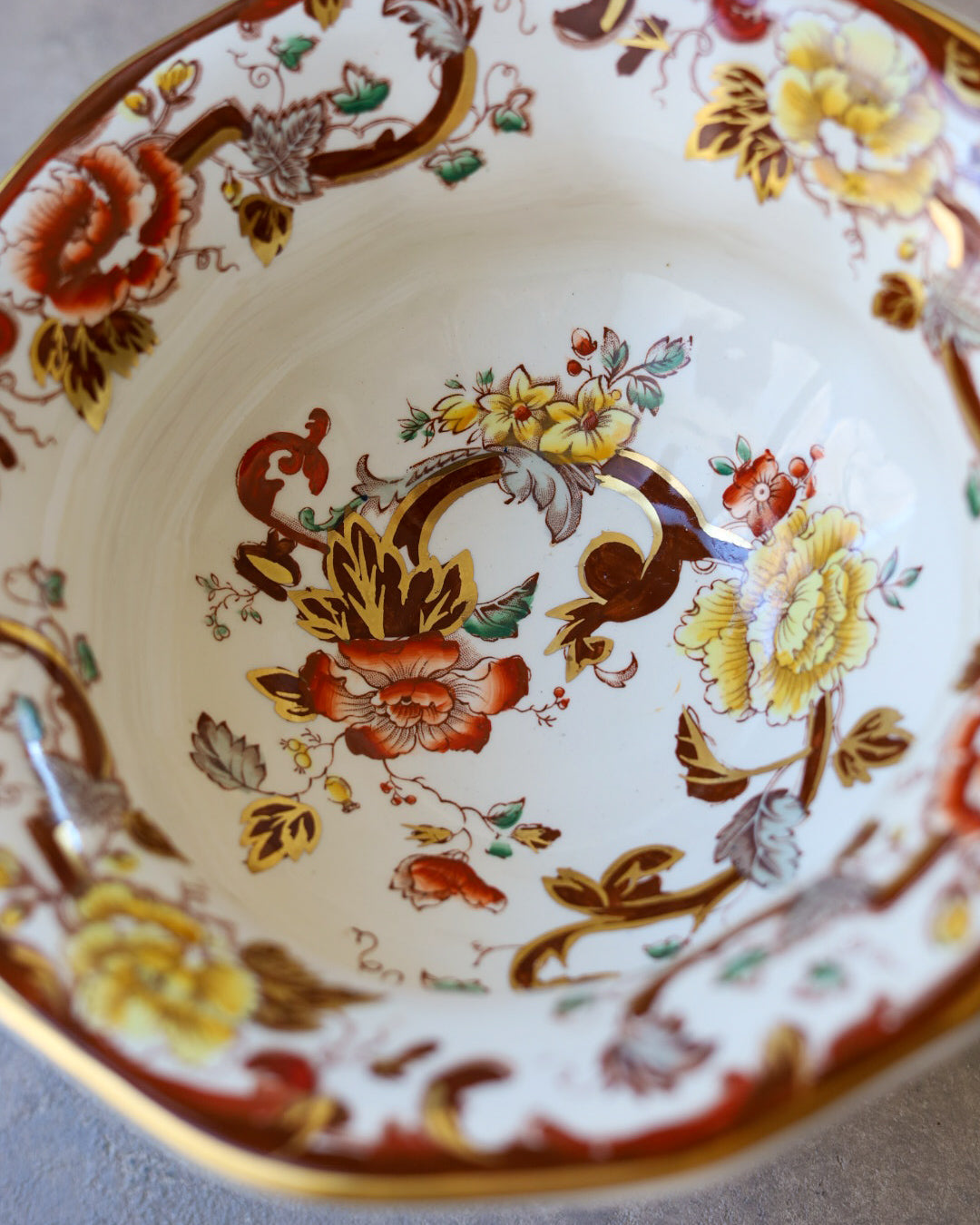 Portafrutta Mason's Ironstone "Brown Velvet", Inghilterra Anni '50/'60