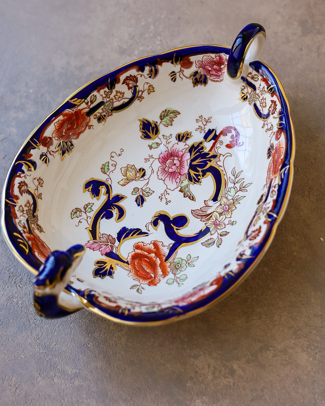 Vassoietto Ovale Mason's Ironstone "Mandalay", Inghilterra Anni '50