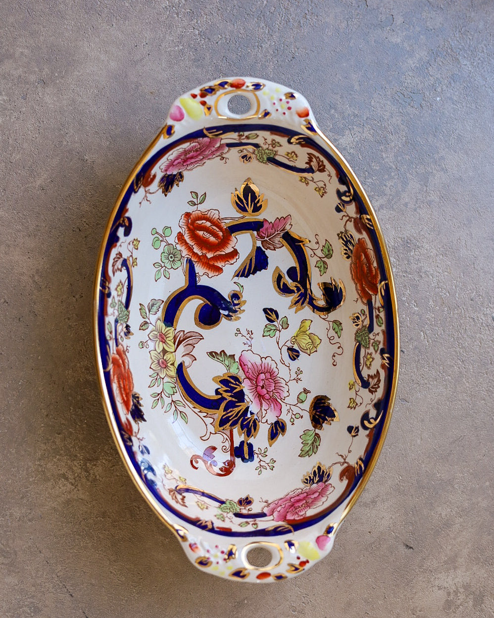 Vassoietto Ovale Mason's Ironstone "Mandalay", Inghilterra Anni '50