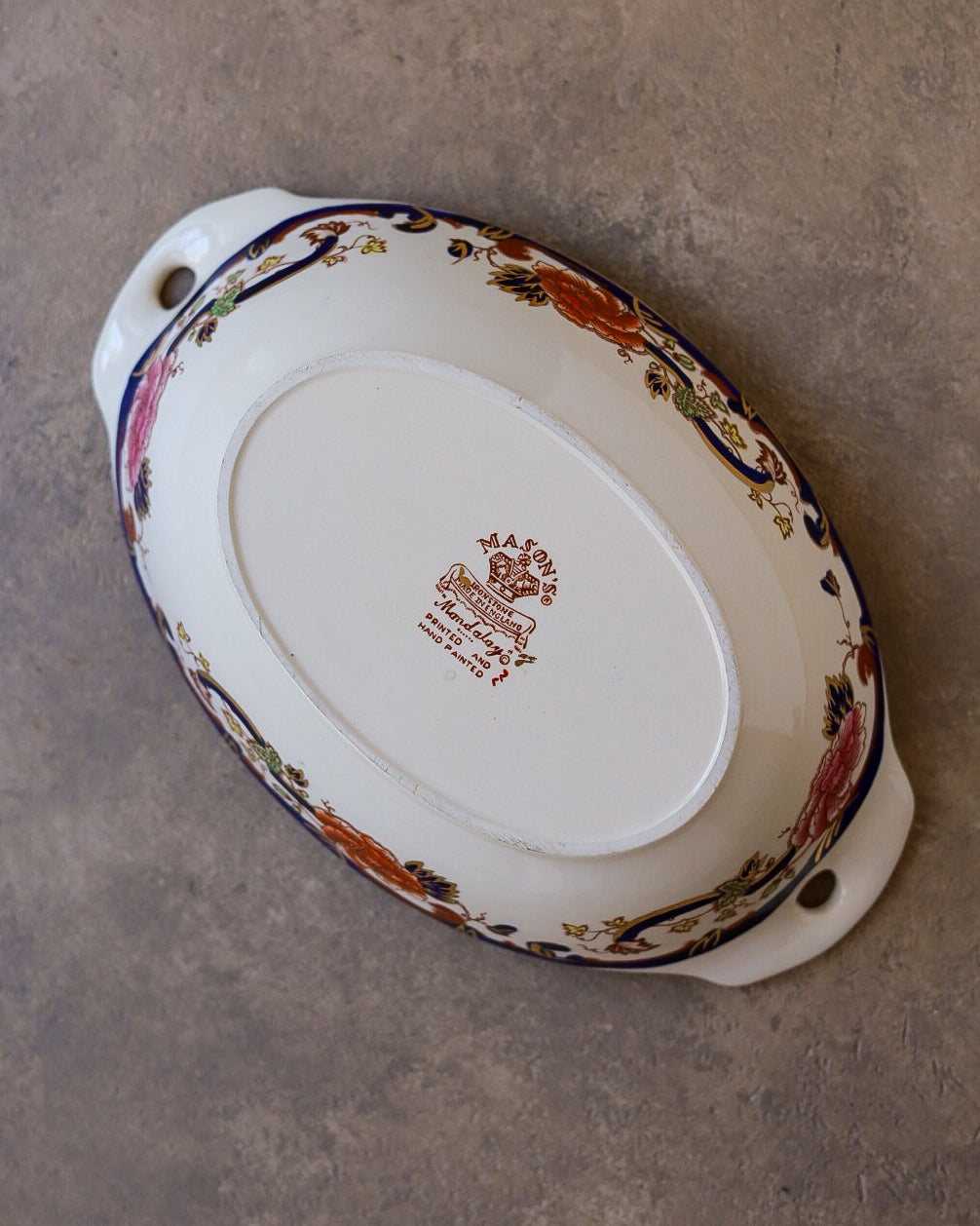 Vassoietto Ovale Mason's Ironstone "Mandalay", Inghilterra Anni '50