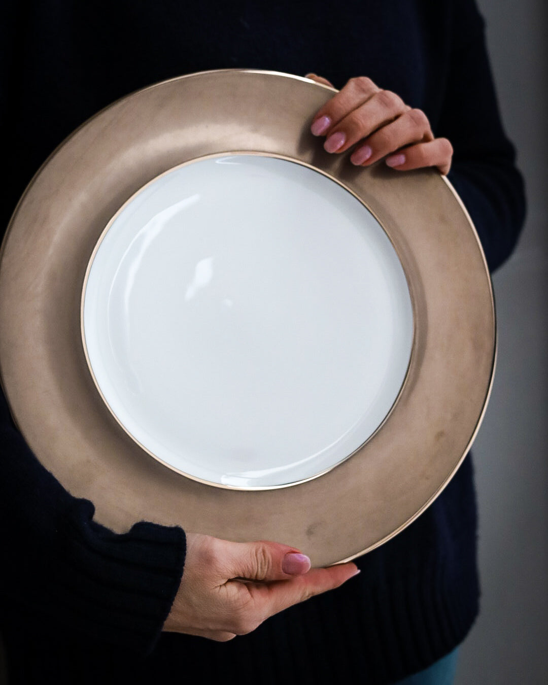 Richard Ginori Piatto Fondo Oro Di Doccia Porcellana Giada | Acquista Su