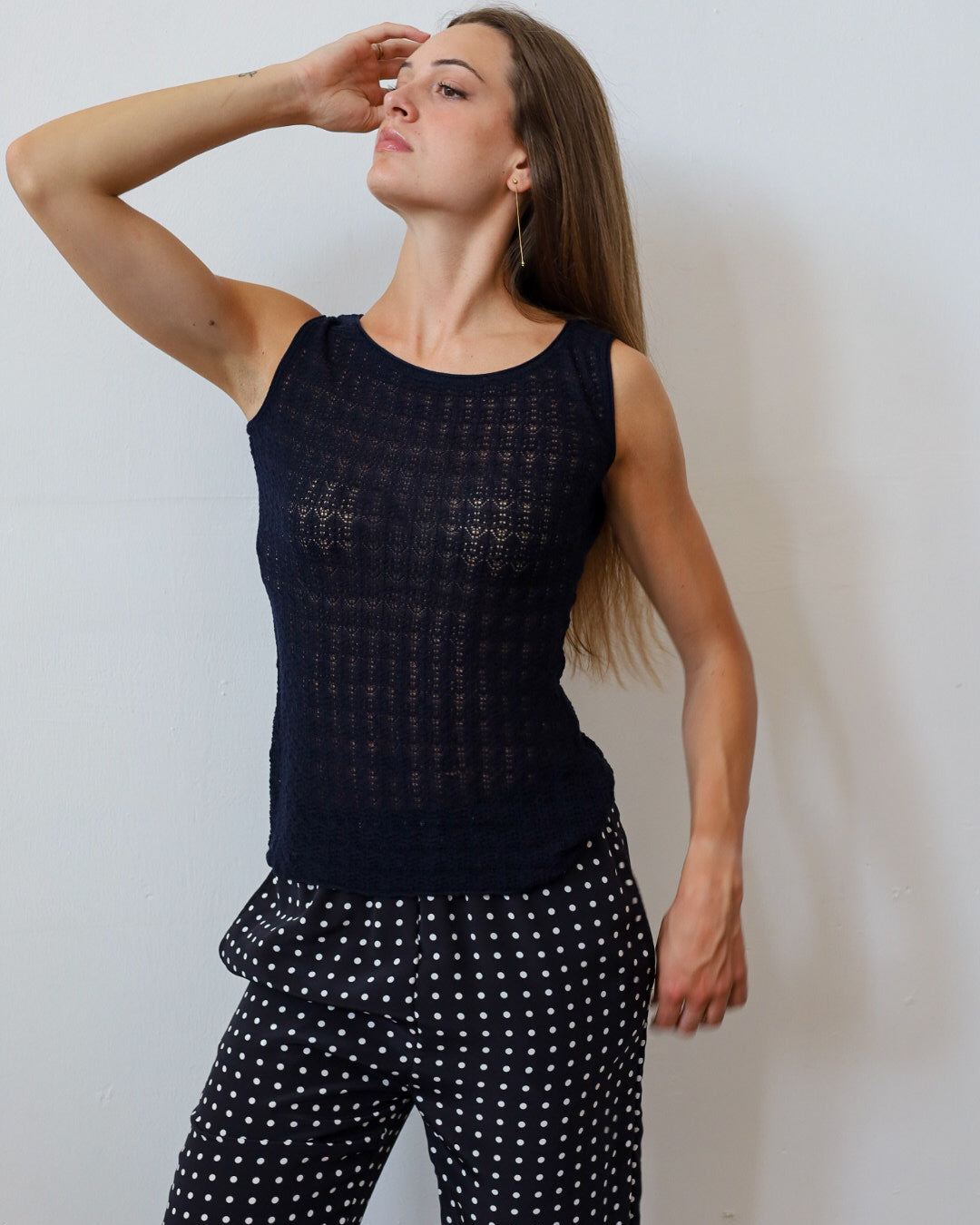 TUYOU 26.26 — Canotta in Pizzo Giapponese Lana ExtraFine Merino — Zegna Baruffa, Maglificio Veneto, Made in Italy