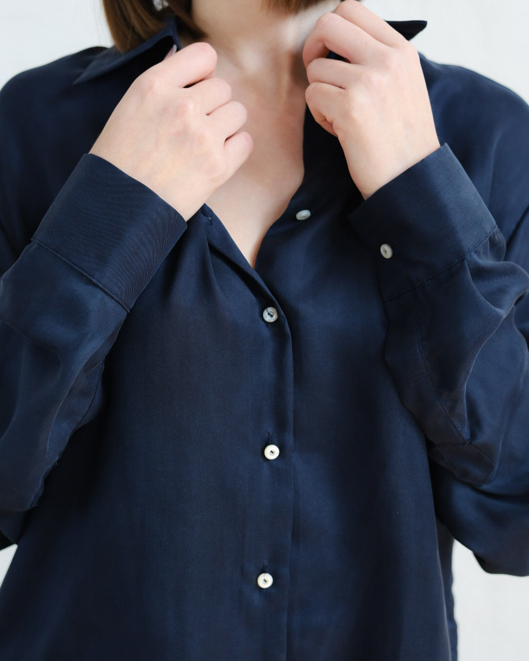 Camicia in Twill di Pura Seta — Manifattura Artigianale Made in Italy