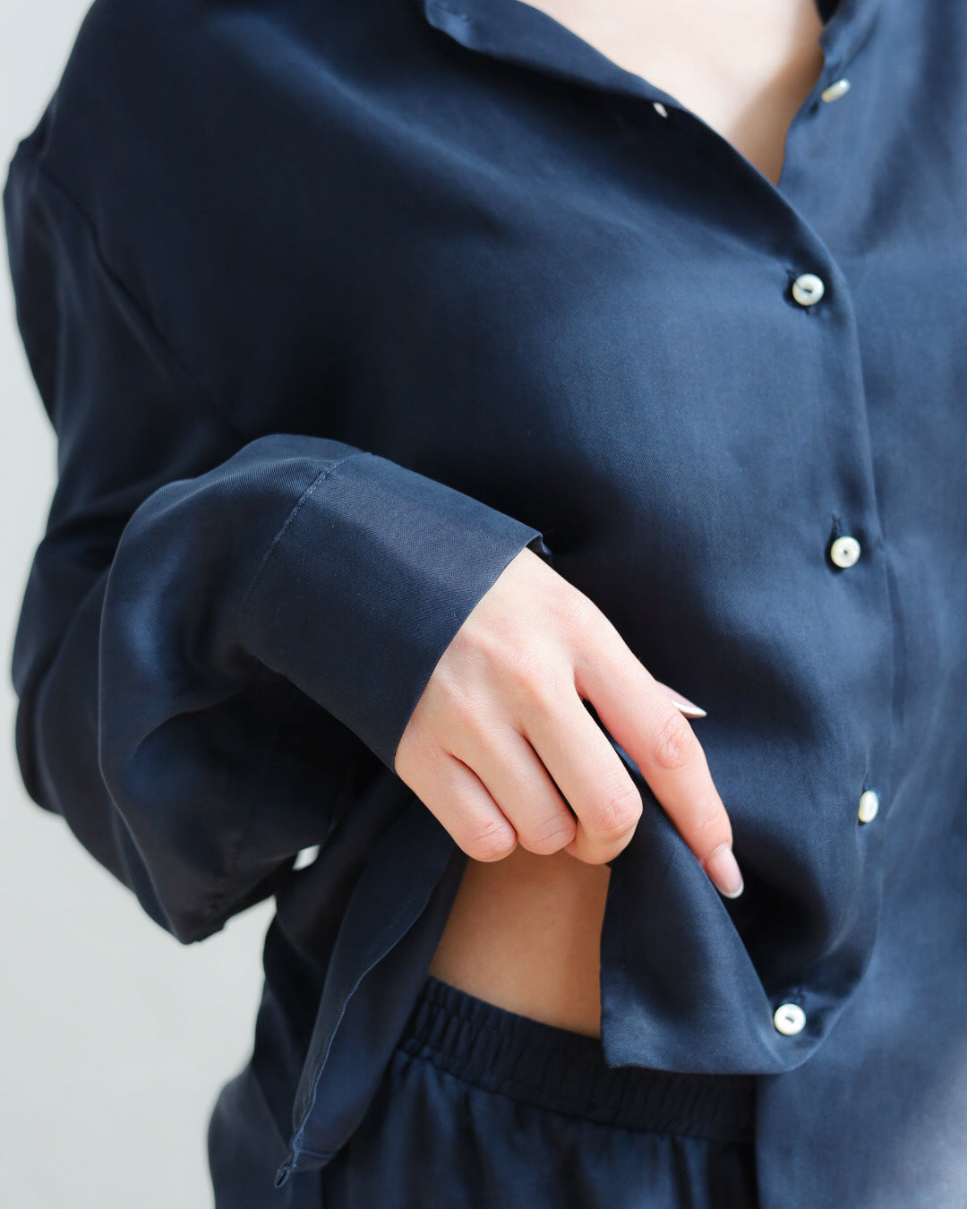 Camicia in Twill di Pura Seta — Manifattura Artigianale Made in Italy