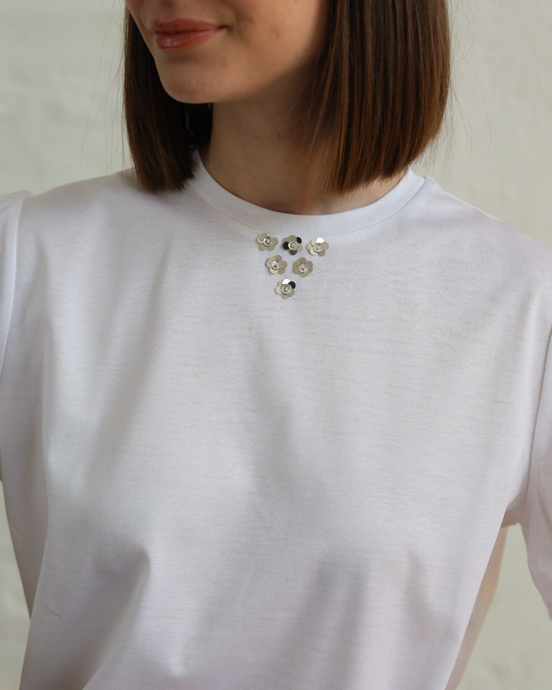 HYP31.31 — T-shirt in Cotone Filo di Scozia — Ricamo a Mano, Manifattura Made in Italy - special