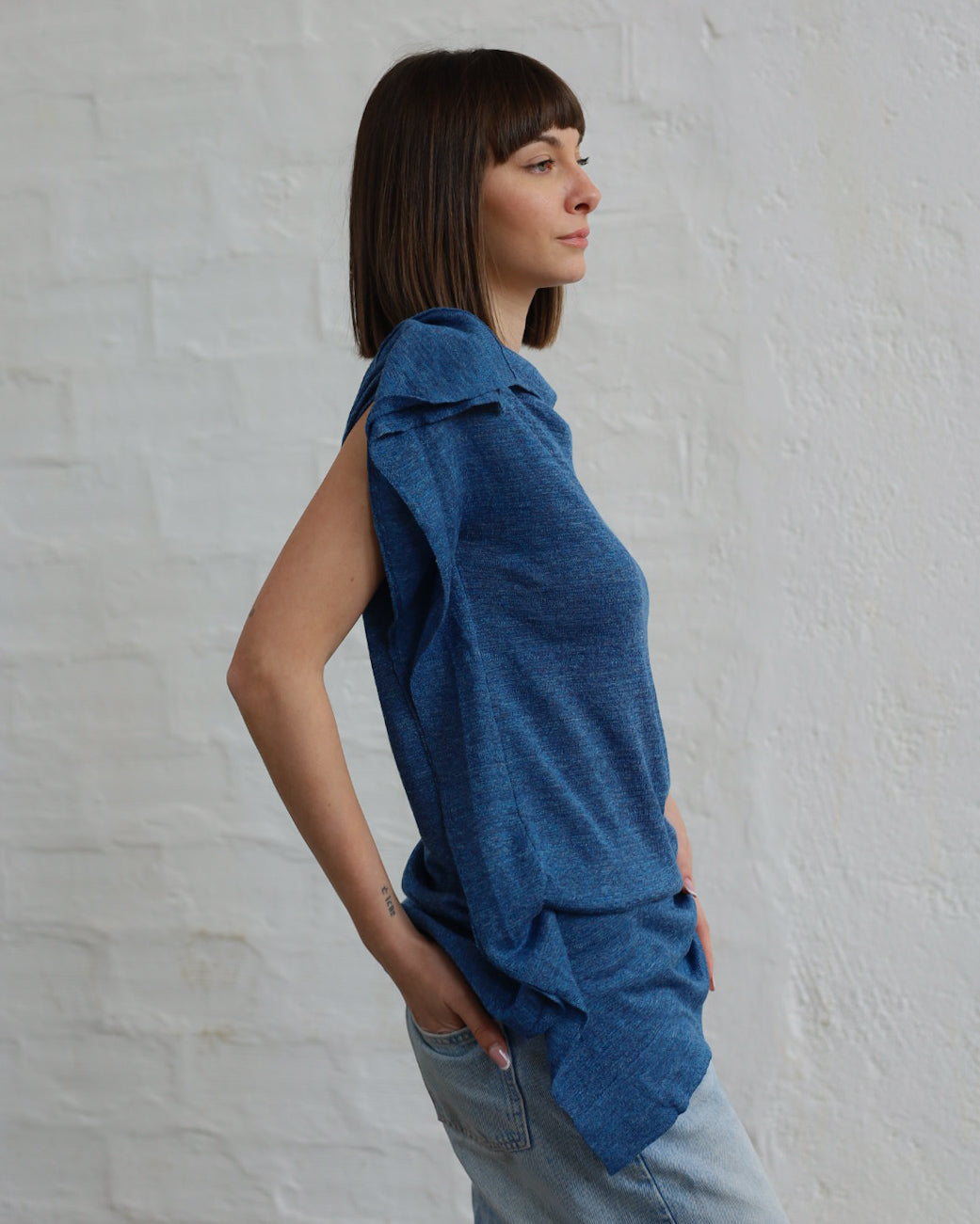 LOVE 21.21 — Canotta in Lino e Seta Tussah — Maglificio Artigianale Veneto, Made in Italy