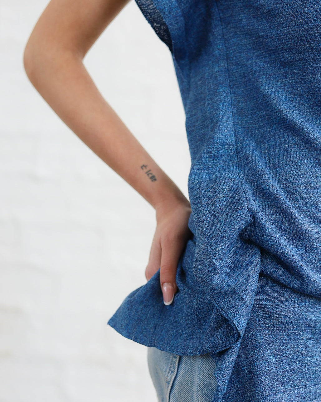 LOVE 21.21 — Canotta in Lino e Seta Tussah — Maglificio Artigianale Veneto, Made in Italy