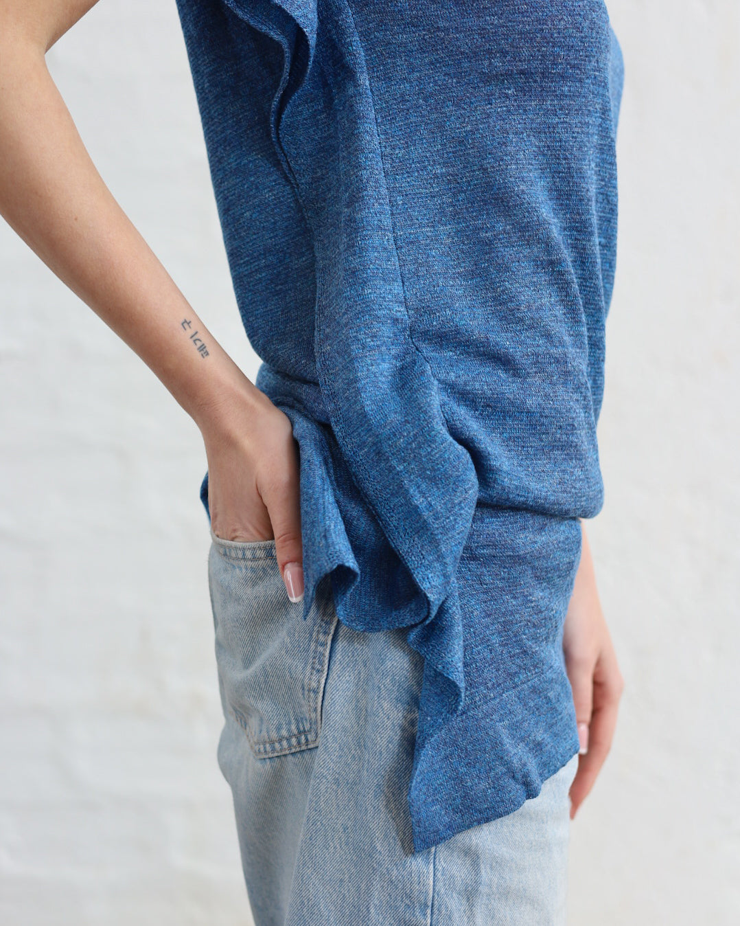 LOVE 21.21 — Canotta in Lino e Seta Tussah — Maglificio Artigianale Veneto, Made in Italy