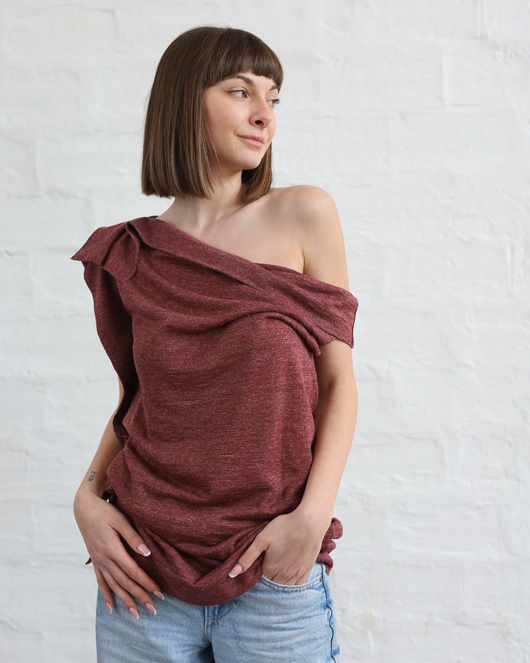 LOVE 21.21 — Canotta in Lino e Seta Tussah — Maglificio Artigianale Veneto, Made in Italy