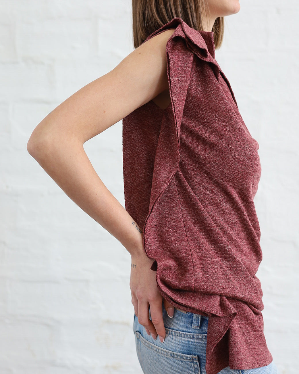 LOVE 21.21 — Canotta in Lino e Seta Tussah — Maglificio Artigianale Veneto, Made in Italy