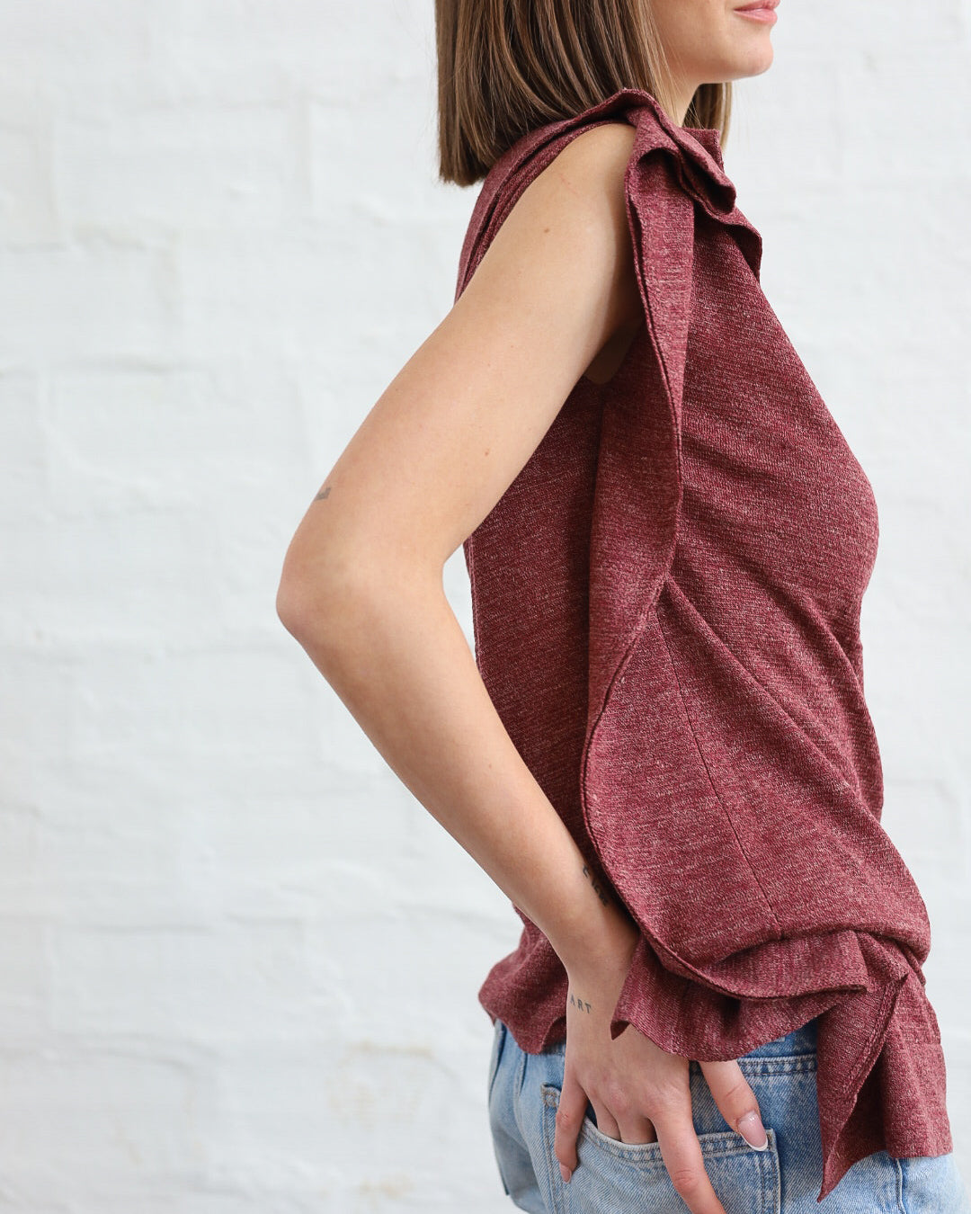LOVE 21.21 — Canotta in Lino e Seta Tussah — Maglificio Artigianale Veneto, Made in Italy