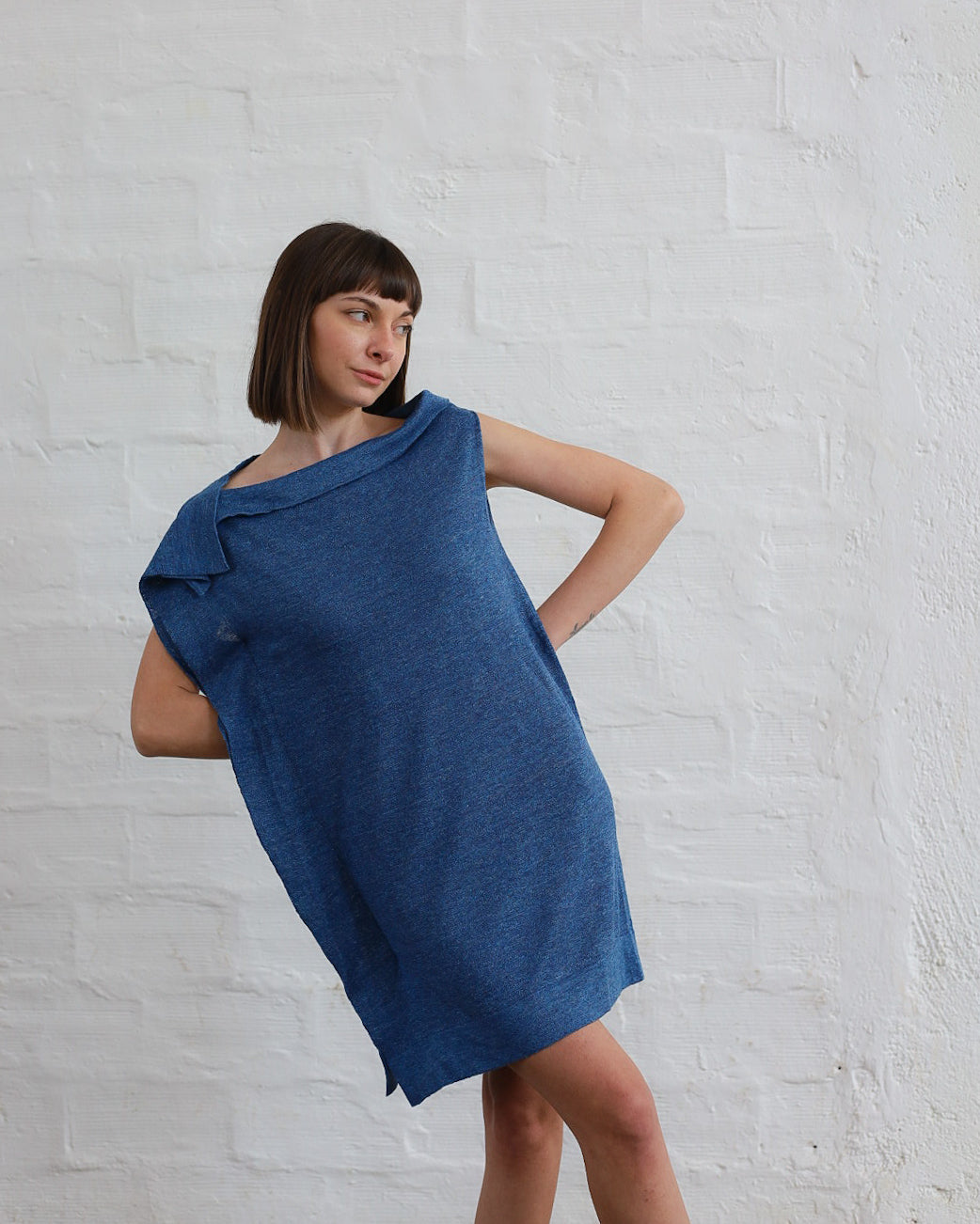 LOVE 21.21 — Canotta in Lino e Seta Tussah — Maglificio Artigianale Veneto, Made in Italy