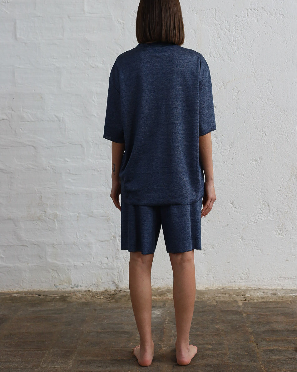 MIRZA 55.55 — Pigiama in Jersey di Lino 100% — Made in Italy