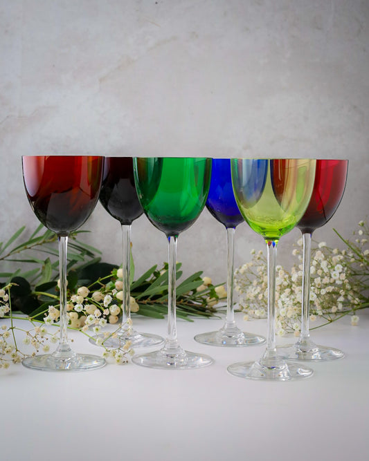 Bicchieri calice colorati Baccarat
