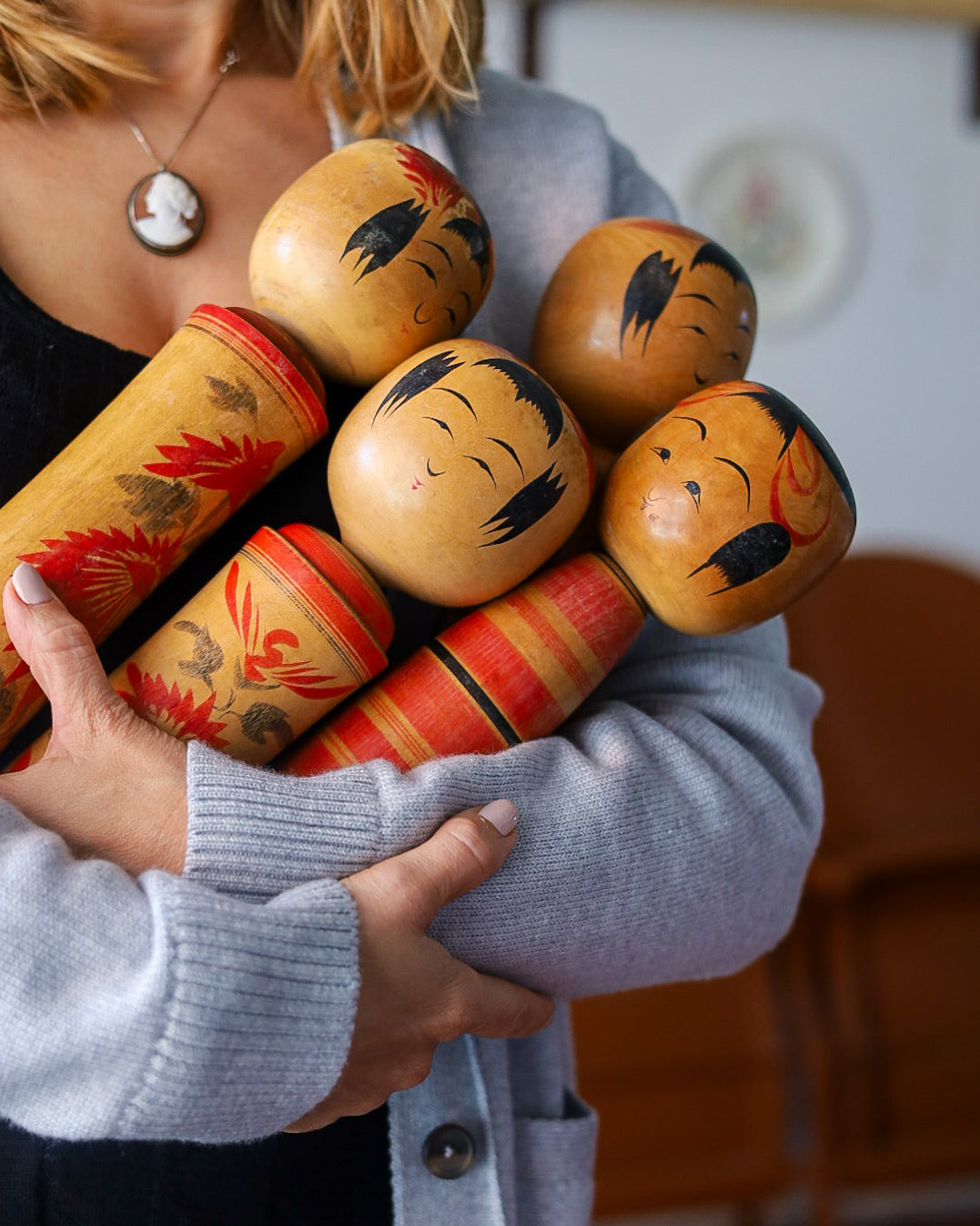 Kokeshi dolls antiche