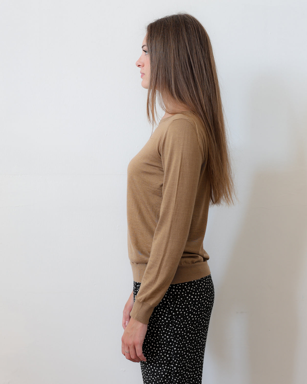 LISE 24.24 — Maglia Manica Lunga in Cashmere e Seta — Filato Cariaggi Jaipur, Maglificio Veneto, Made in Italy