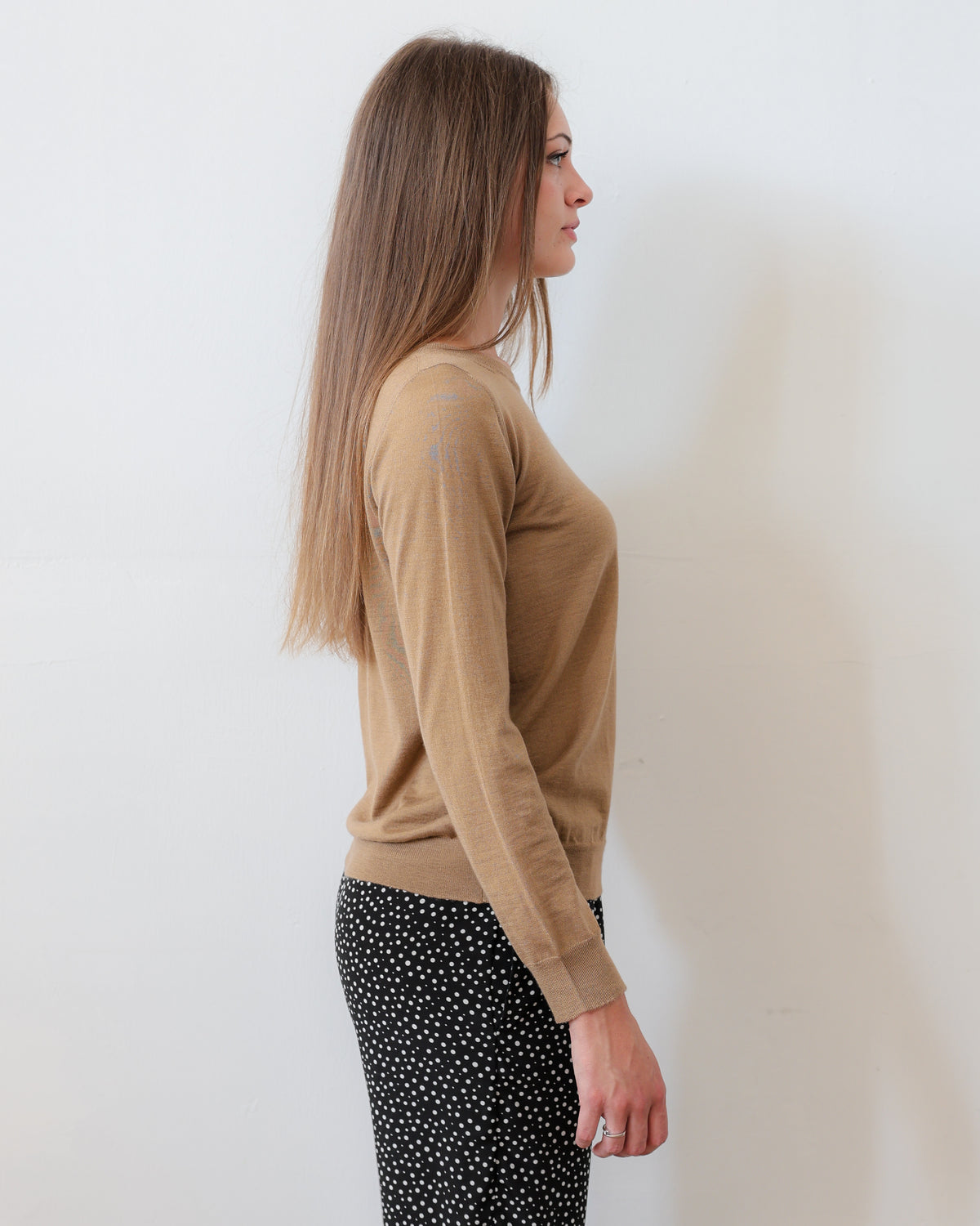 LISE 24.24 — Maglia Manica Lunga in Cashmere e Seta — Filato Cariaggi Jaipur, Maglificio Veneto, Made in Italy