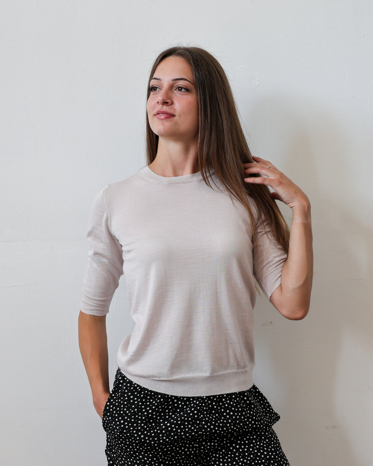 LISE 21.21 — Maglia in Cashmere e Seta — Filato Cariaggi Jaipur, Maglificio Veneto, Made in Italy