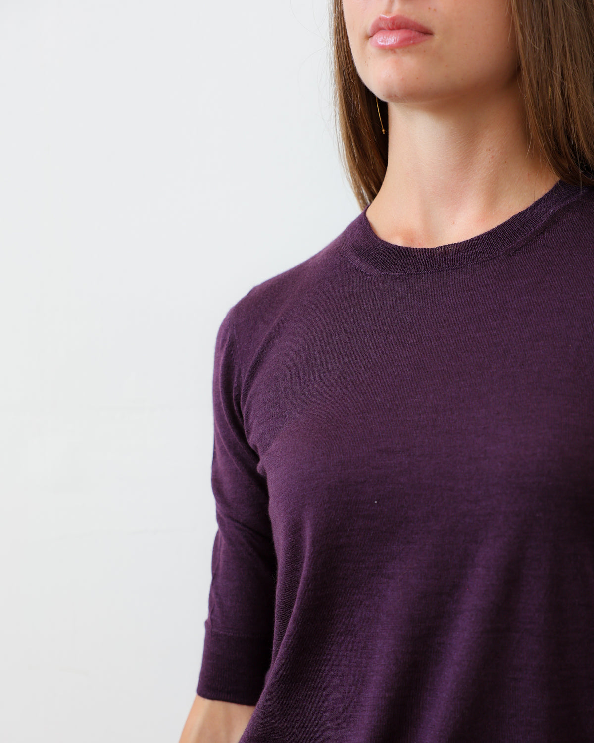 LISE 24.24 — Maglia Manica Lunga in Cashmere e Seta — Filato Cariaggi Jaipur, Maglificio Veneto, Made in Italy