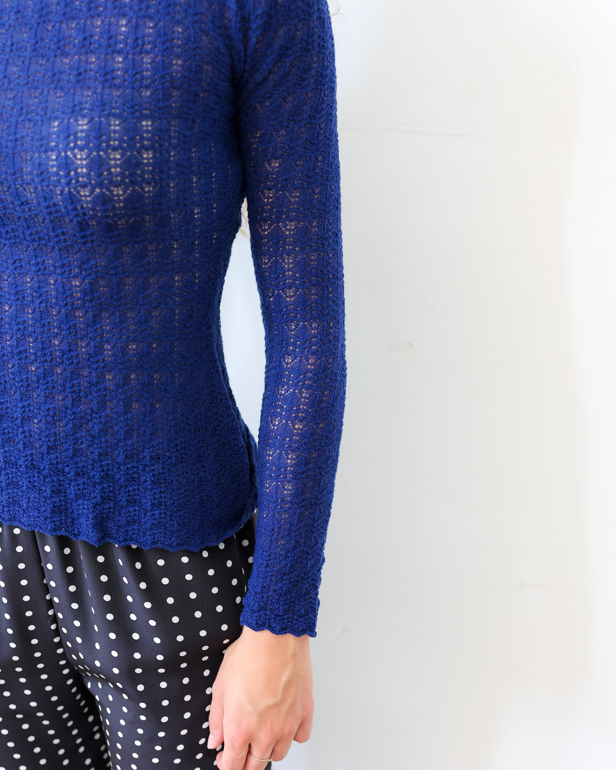 TUYOU 25.25 — Maglia in Pizzo Giapponese di Lana ExtraFine Merino — Zegna Baruffa, Maglificio Veneto, Made in Italy