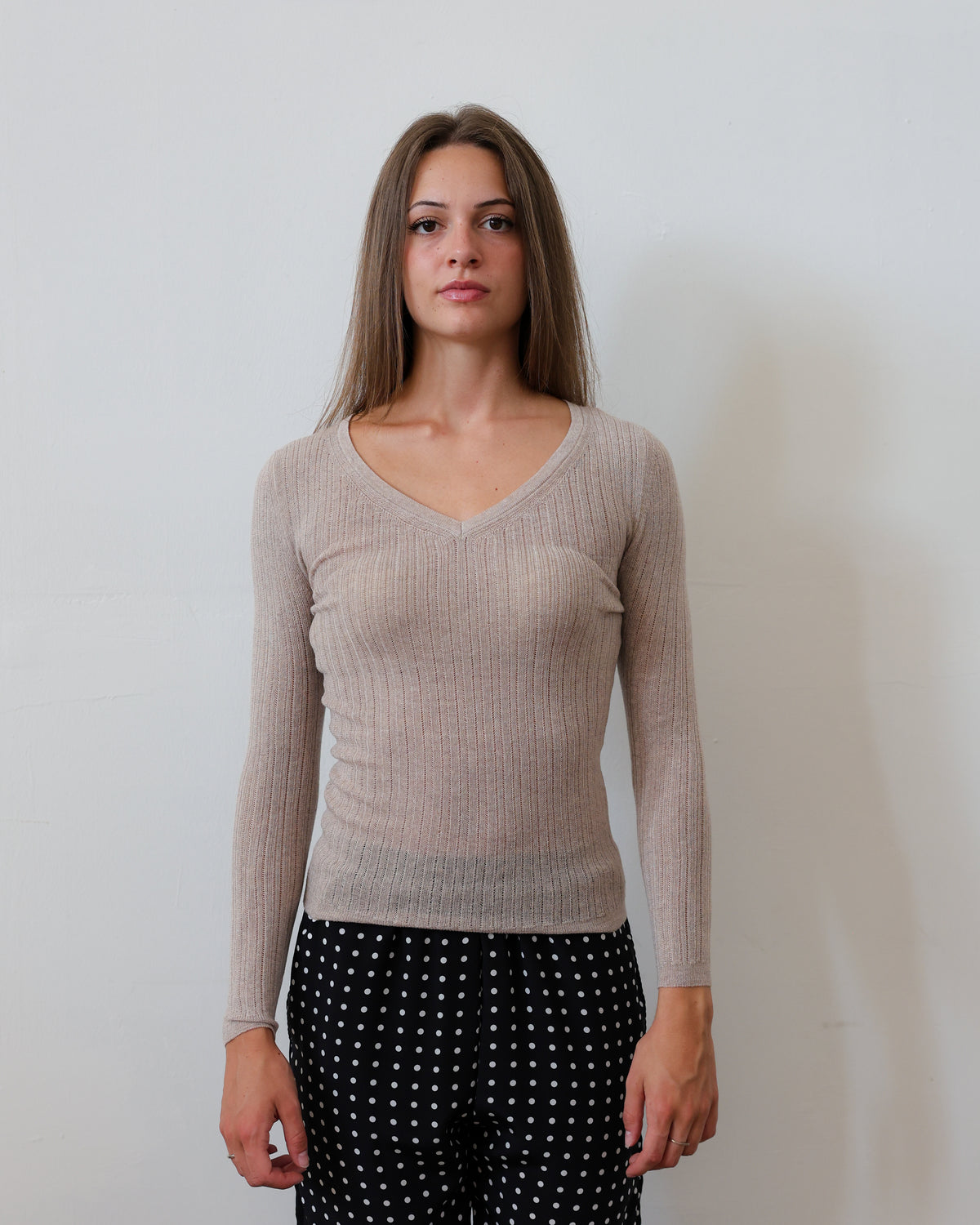 TUYOU 28.28 — Maglia a Costina con Micro Ajour — Zegna Baruffa ExtraFine Merino, Maglificio Veneto, Made in Italy