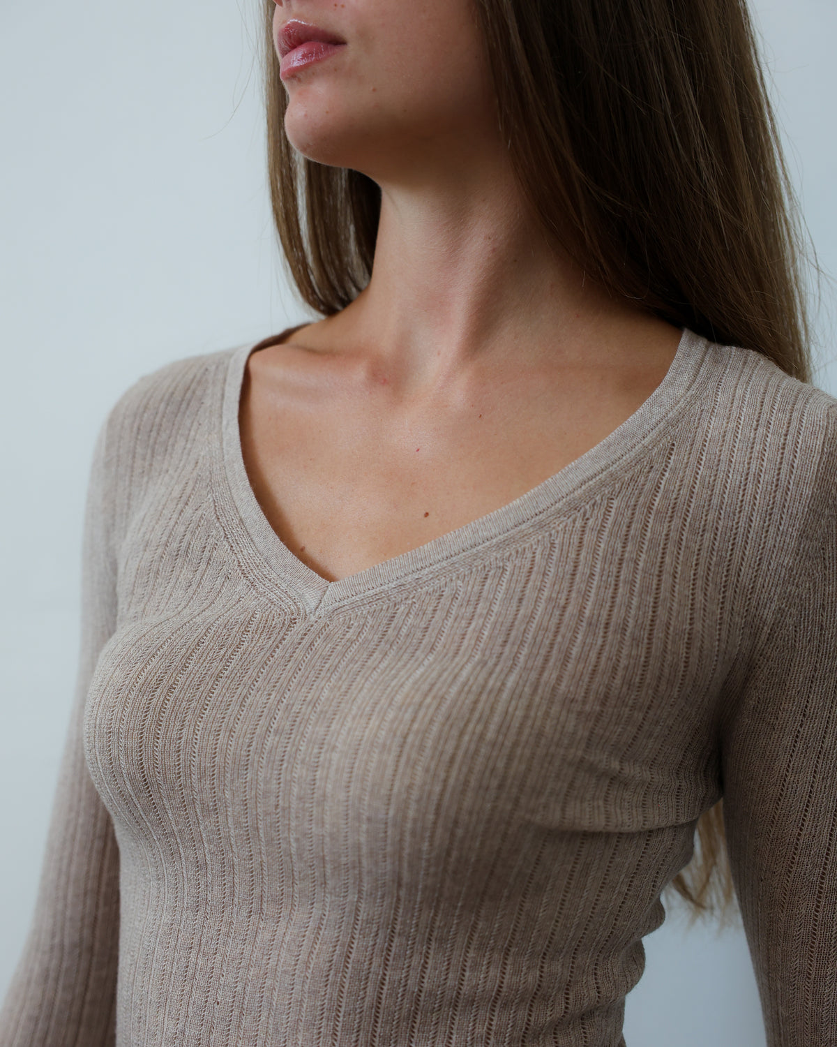 TUYOU 28.28 — Maglia a Costina con Micro Ajour — Zegna Baruffa ExtraFine Merino, Maglificio Veneto, Made in Italy
