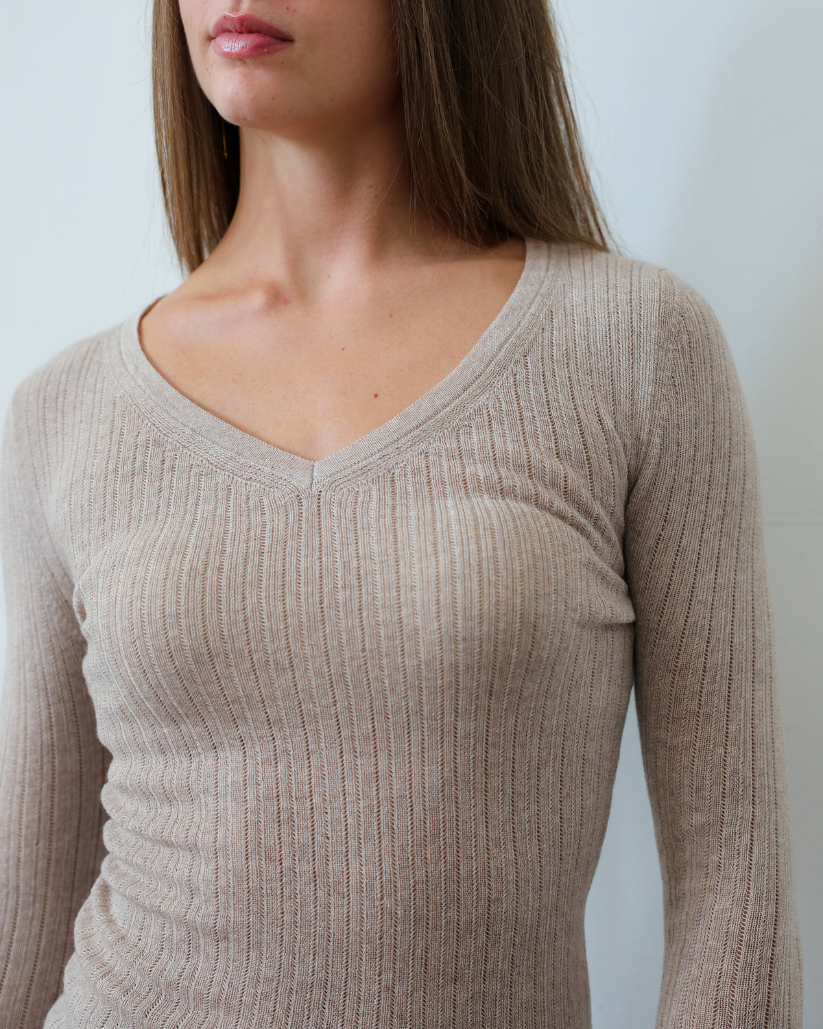 TUYOU 28.28 — Maglia a Costina con Micro Ajour — Zegna Baruffa ExtraFine Merino, Maglificio Veneto, Made in Italy
