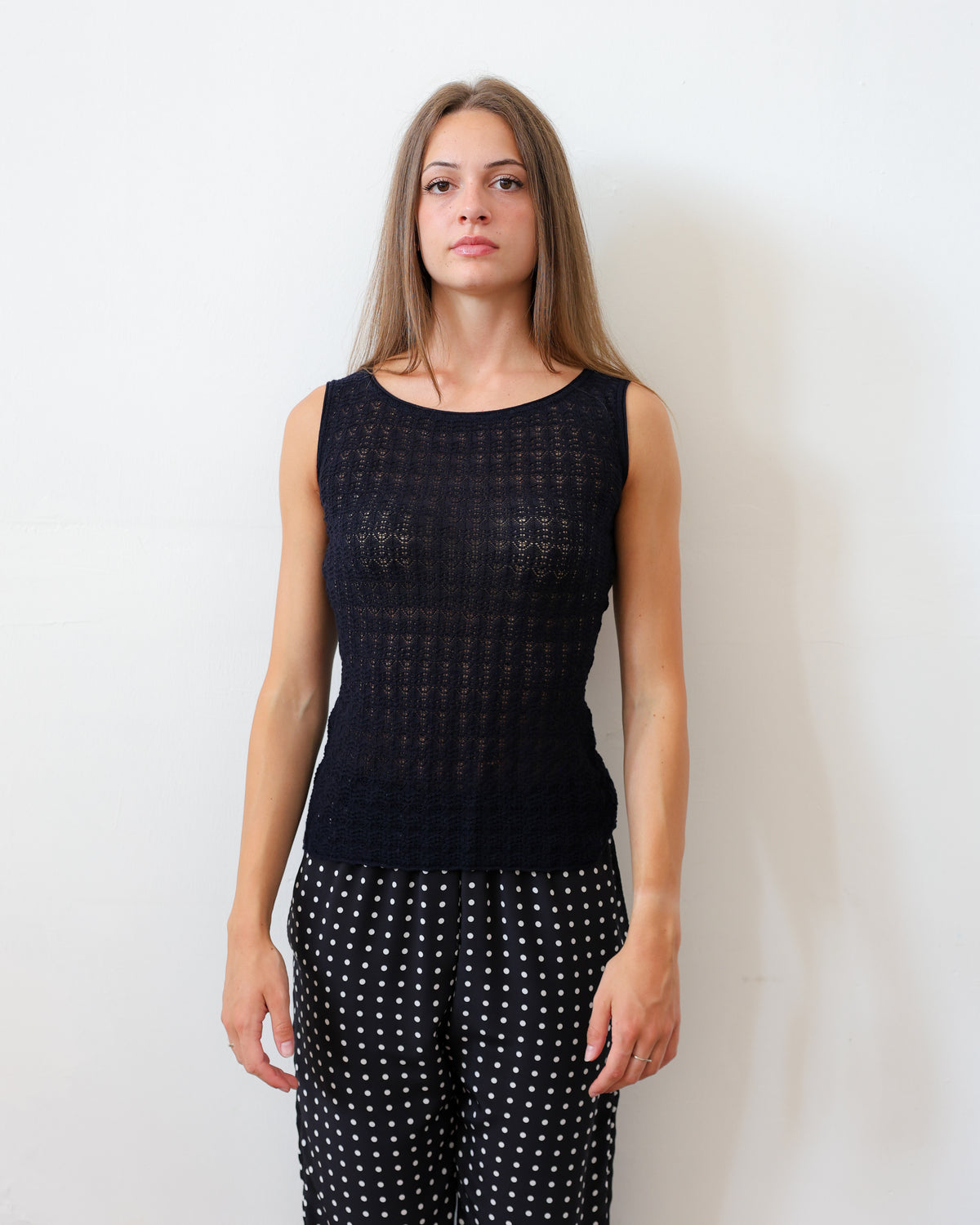 TUYOU 26.26 — Canotta in Pizzo Giapponese Lana ExtraFine Merino — Zegna Baruffa, Maglificio Veneto, Made in Italy