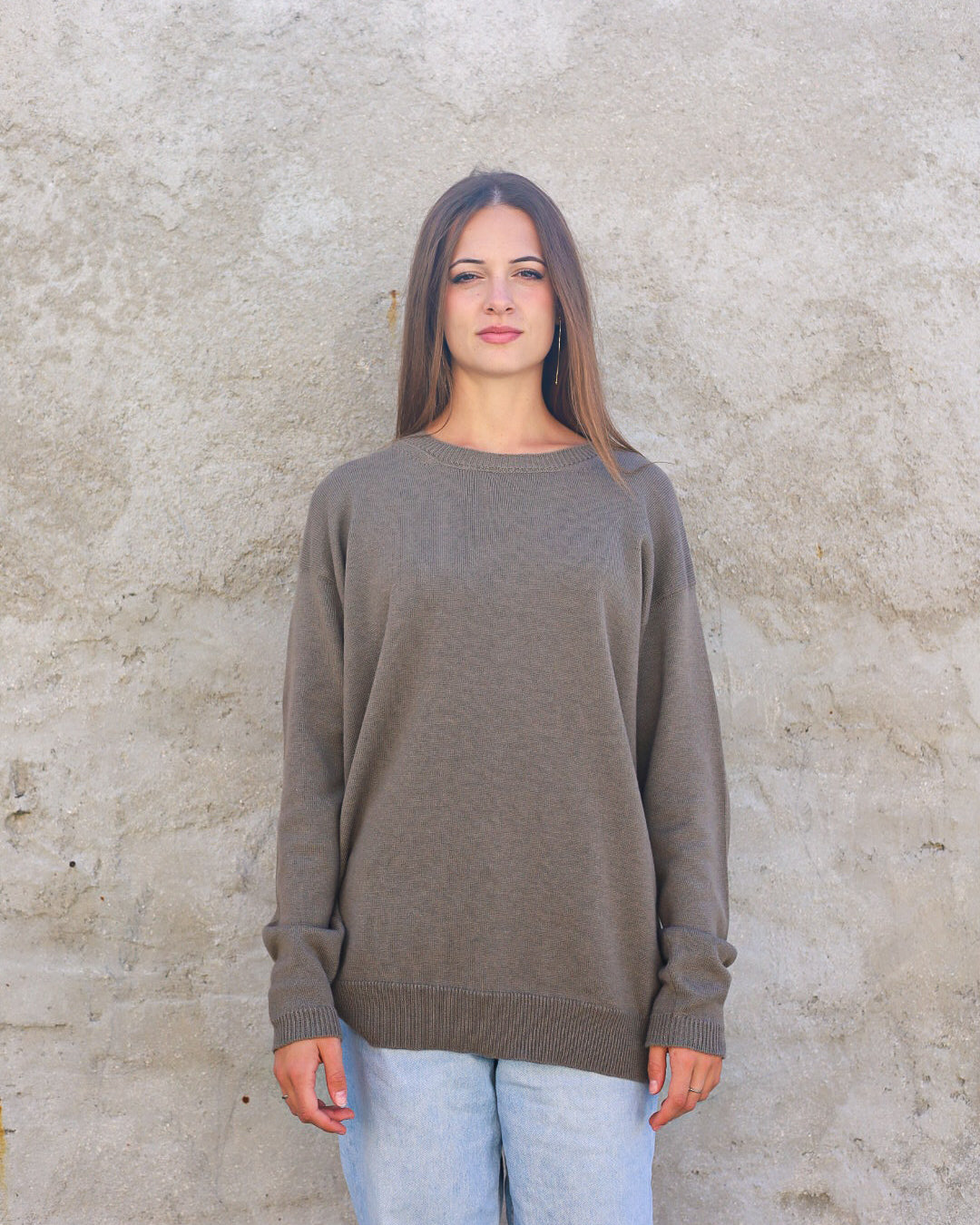 ROSA 22.22 — Maglia girocollo in lana vergine Botto Giuseppe 140s, finezza 7 — Laboratorio artigianale veneto, Made in Italy