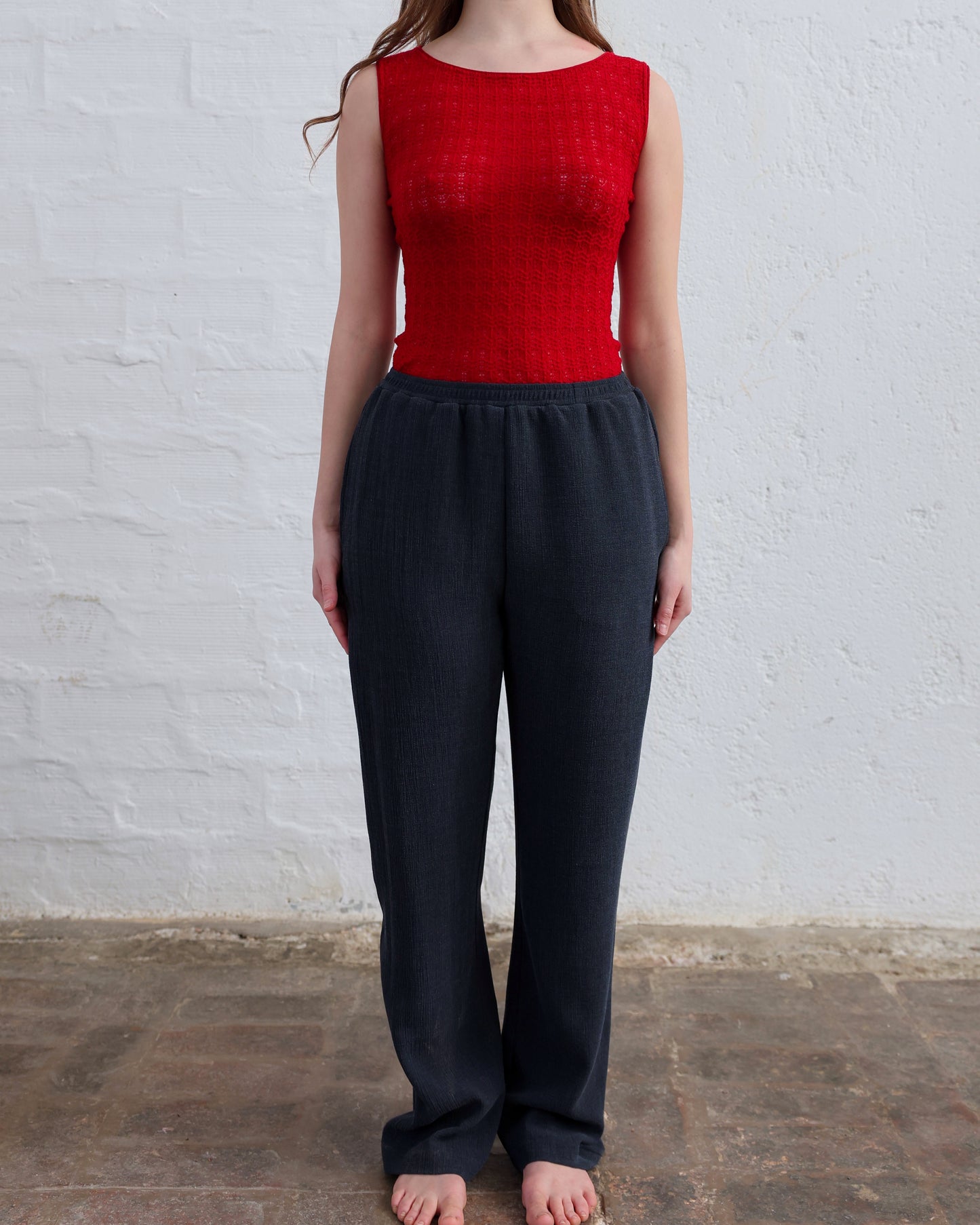 Pantalone Donna con Elastico in Vita — Made in Italy