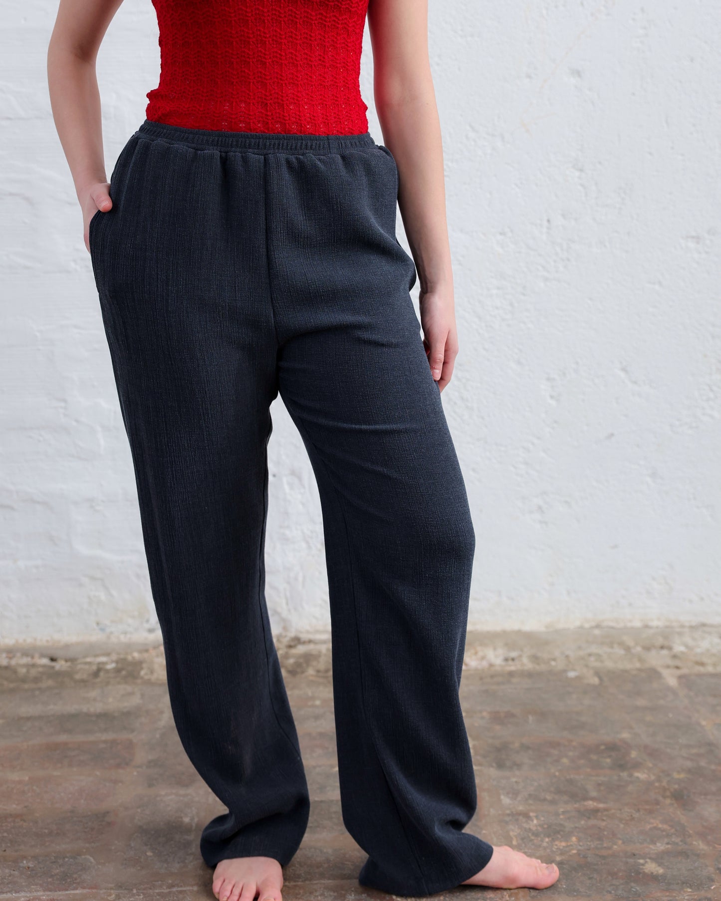 Pantalone Donna con Elastico in Vita — Made in Italy