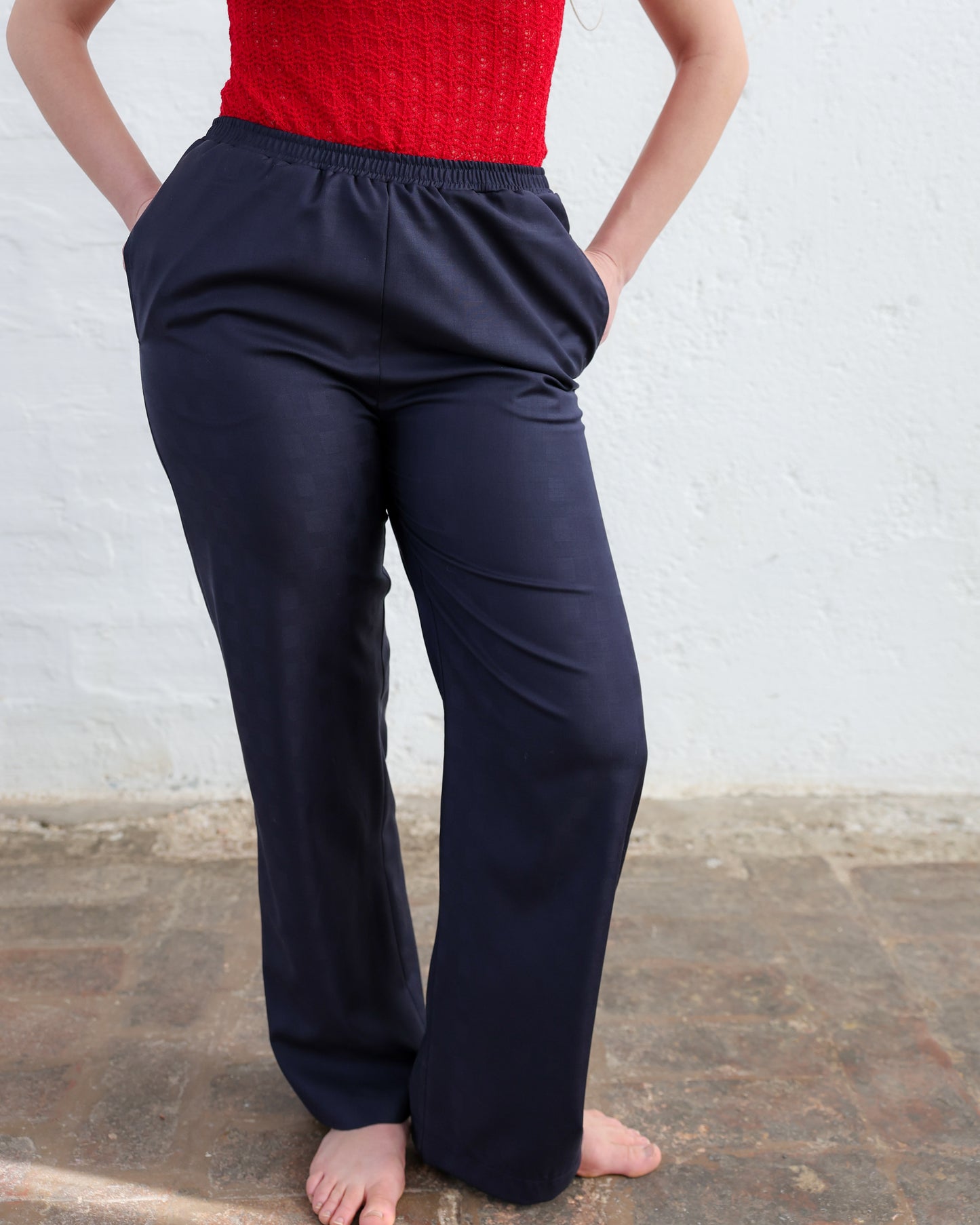 Pantalone Donna con Elastico in Vita — Made in Italy