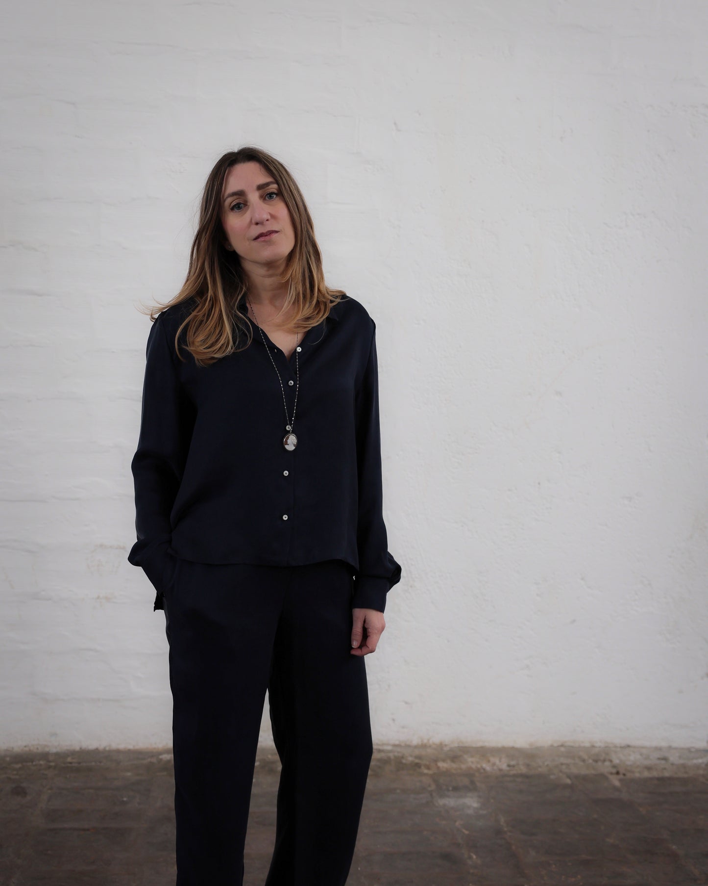 Camicia in Twill di Pura Seta — Manifattura Artigianale Made in Italy