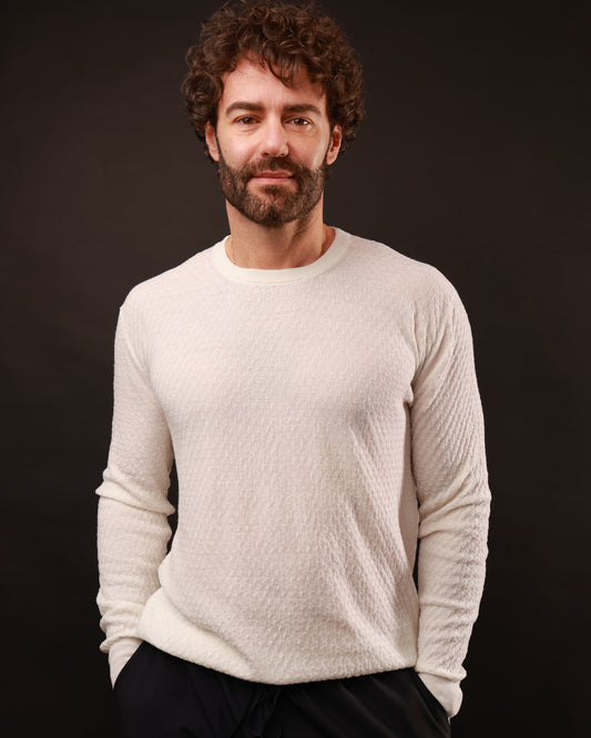 Maglia uomo finezza 18 girocollo lavorata