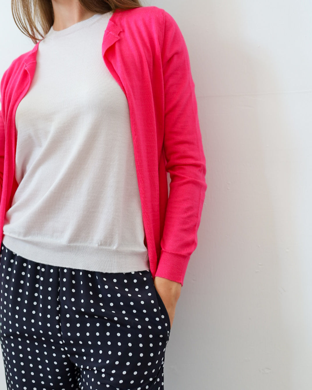 LISE 22.22 — Cardigan in Cashmere e Seta — Filato Cariaggi Jaipur, Maglificio Veneto, Made in Italy