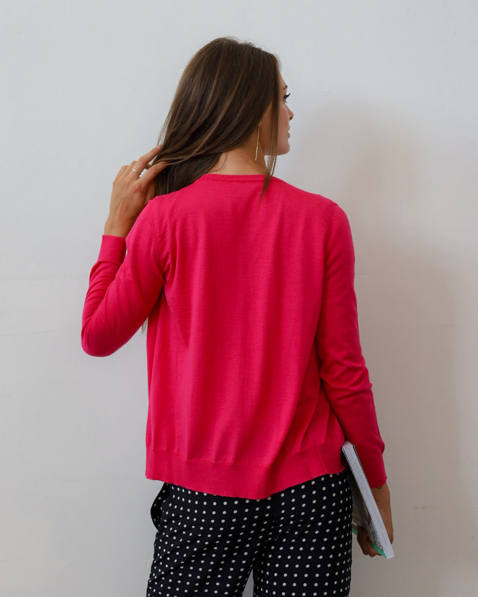 LISE 22.22 — Cardigan in Cashmere e Seta — Filato Cariaggi Jaipur, Maglificio Veneto, Made in Italy