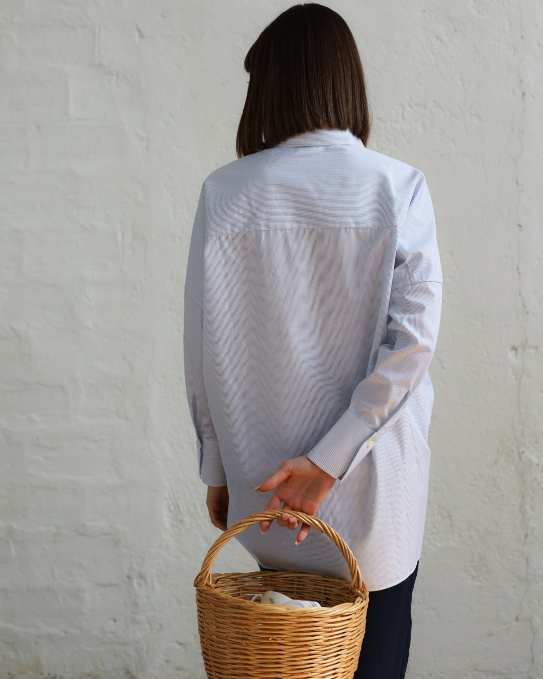 Camicia Donna in Popeline di Cotone Stampato — EdizionCamicia in cotone a righe — Ricamo a mano, Manifattura Artigianale Made in Italye Limitata (Copia)