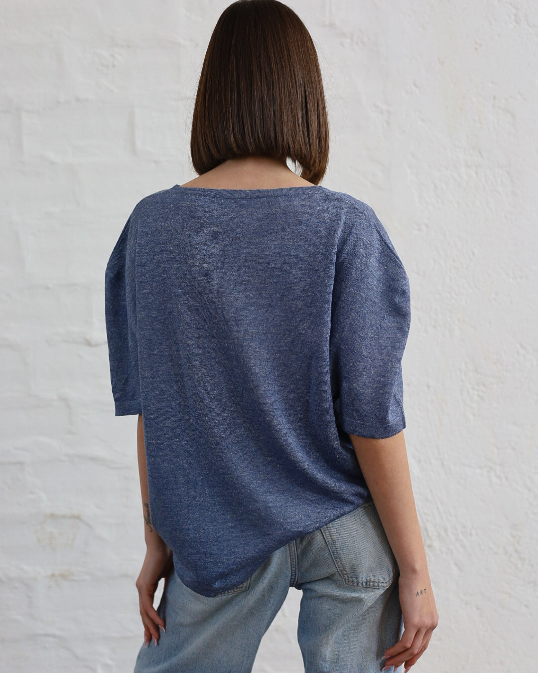 LOVE 23.23 — T-shirt in Lino e Seta Tussah — Maglificio Artigianale Veneto, Made in Italy