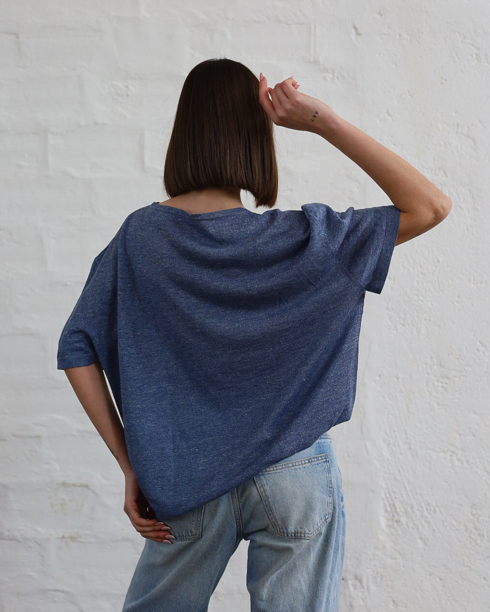 LOVE 23.23 — T-shirt in Lino e Seta Tussah — Maglificio Artigianale Veneto, Made in Italy
