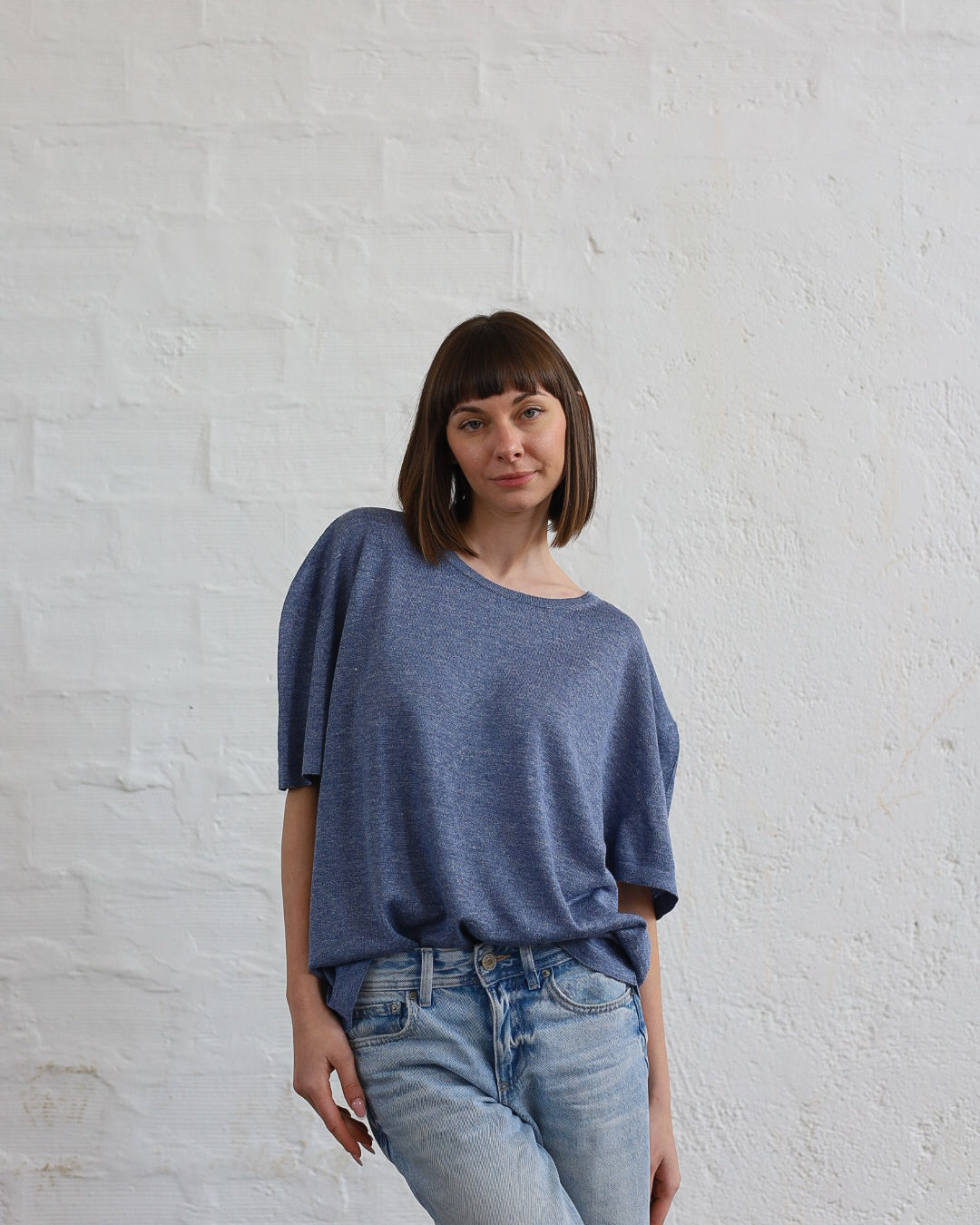LOVE 23.23 — T-shirt in Lino e Seta Tussah — Maglificio Artigianale Veneto, Made in Italy