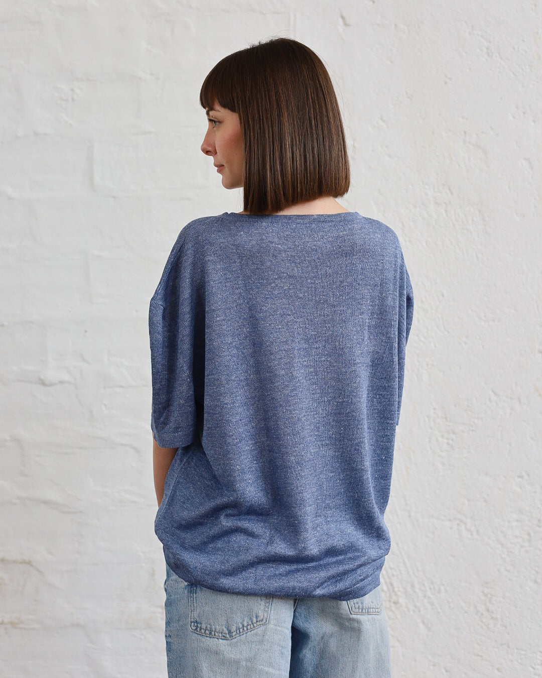 LOVE 23.23 — T-shirt in Lino e Seta Tussah — Maglificio Artigianale Veneto, Made in Italy