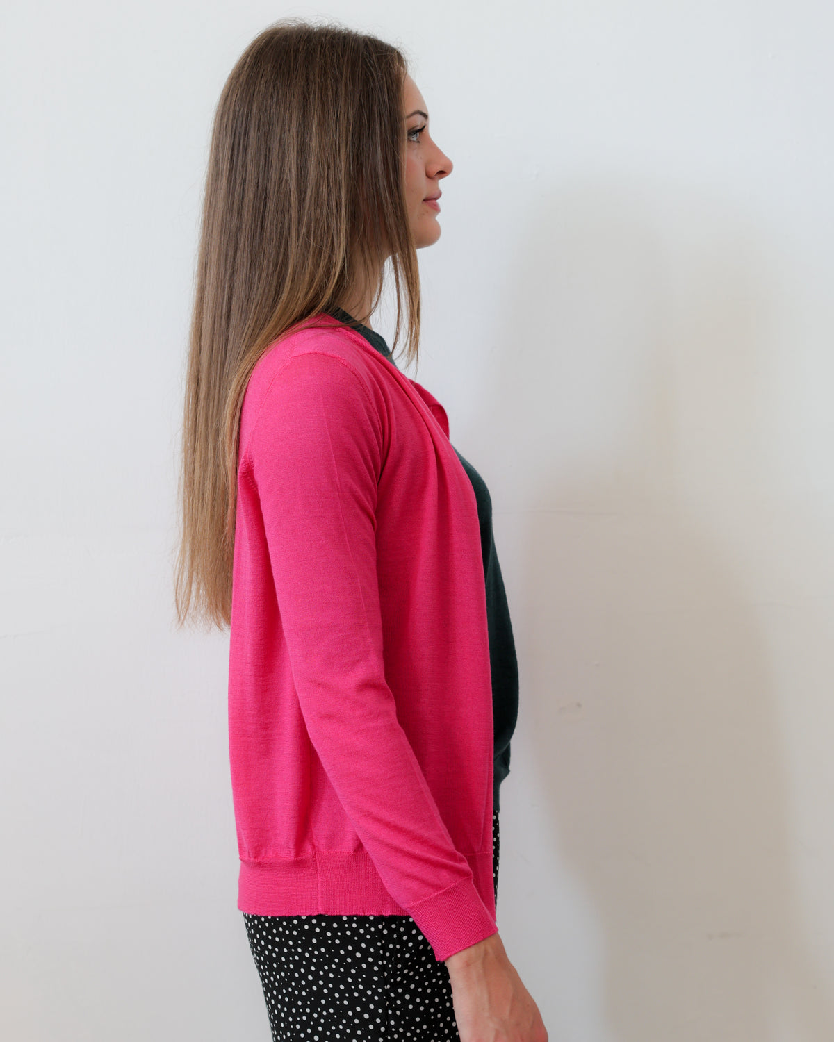 LISE 22.22 — Cardigan in Cashmere e Seta — Filato Cariaggi Jaipur, Maglificio Veneto, Made in Italy