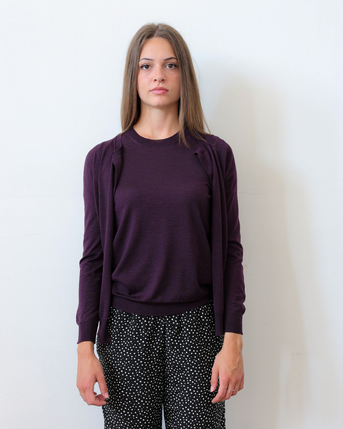 LISE 22.22 — Cardigan in Cashmere e Seta — Filato Cariaggi Jaipur, Maglificio Veneto, Made in Italy