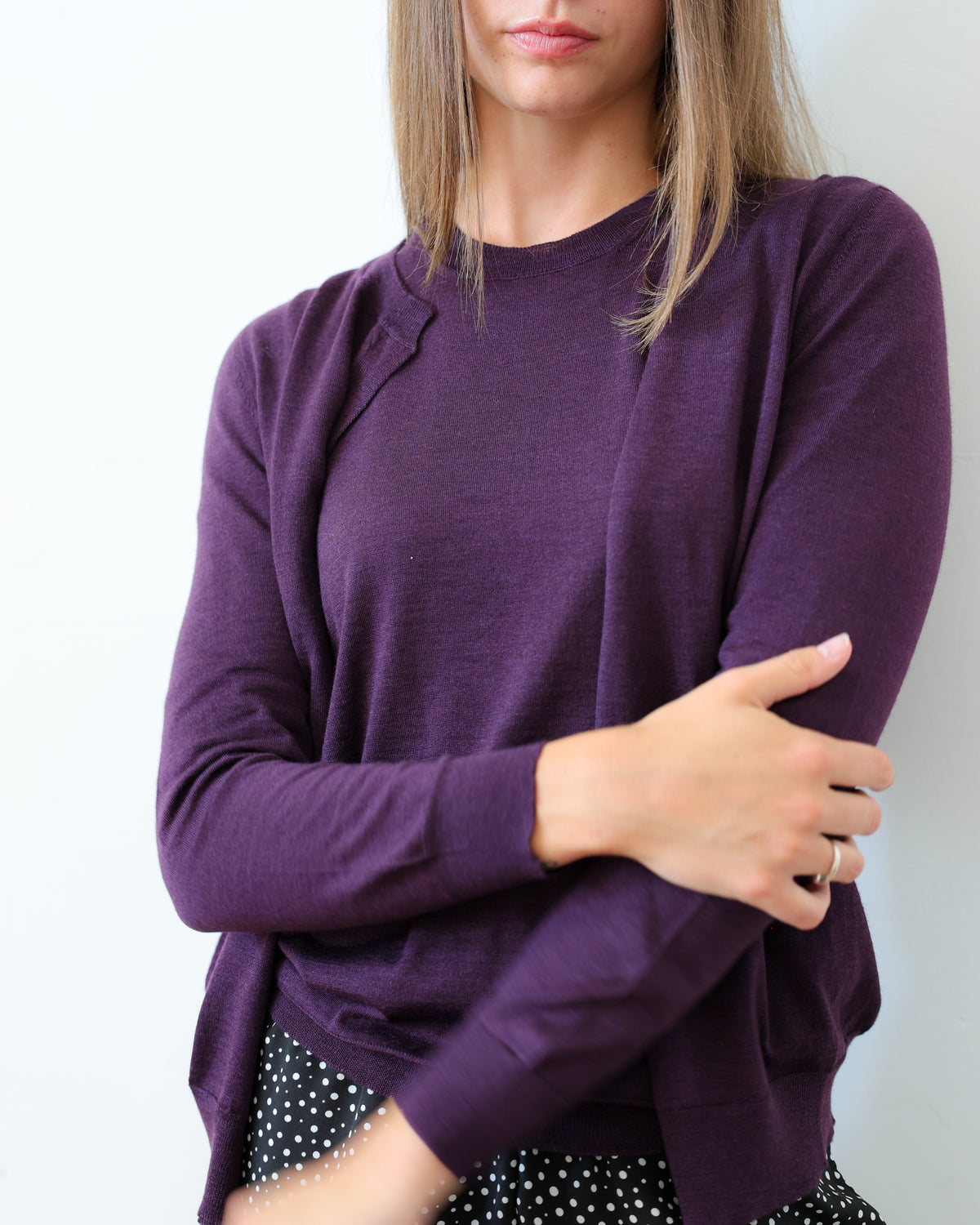LISE 22.22 — Cardigan in Cashmere e Seta — Filato Cariaggi Jaipur, Maglificio Veneto, Made in Italy