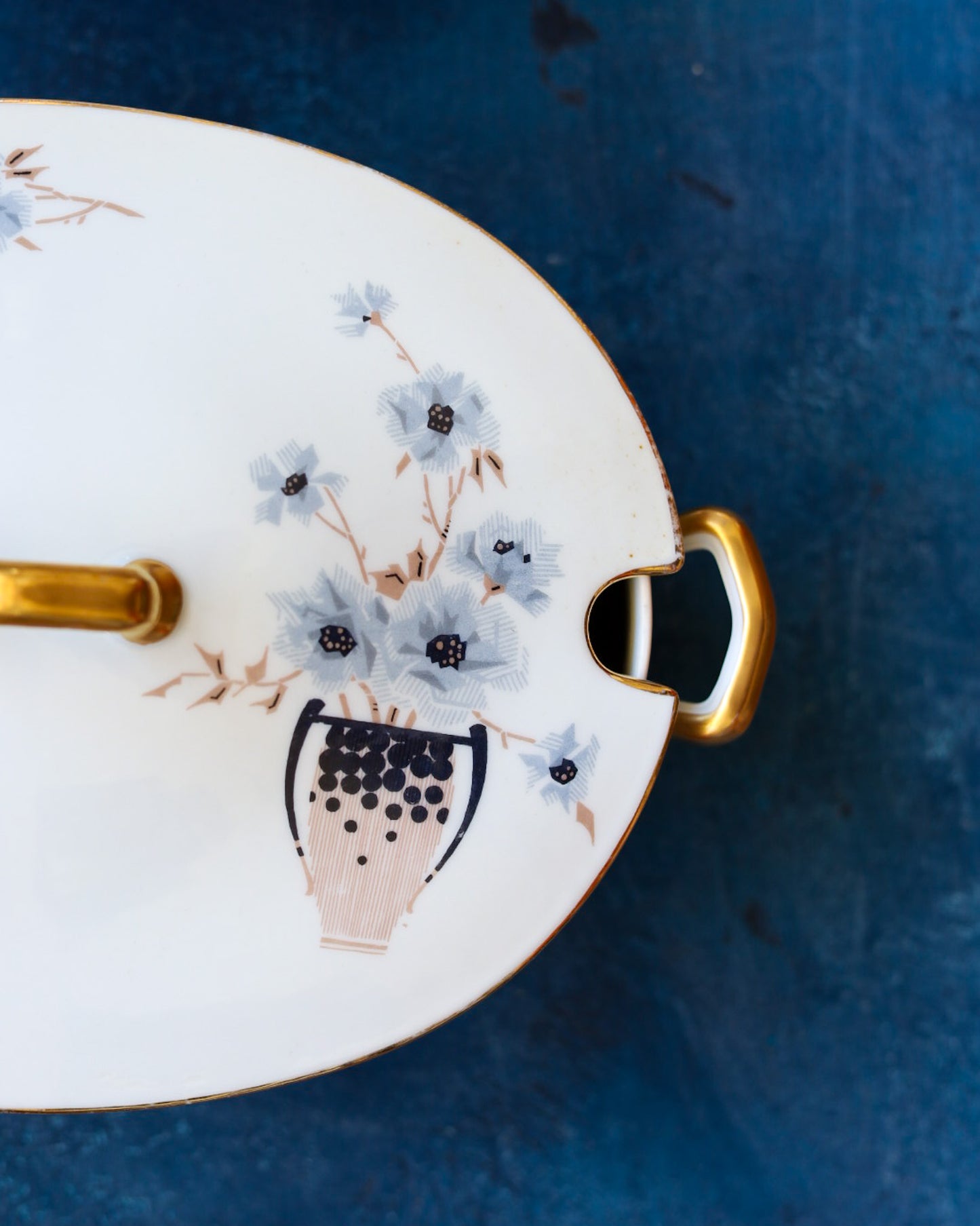 Grande servizio di piatti Limonges da 10 coperti con doppi piatti 69 pezzi