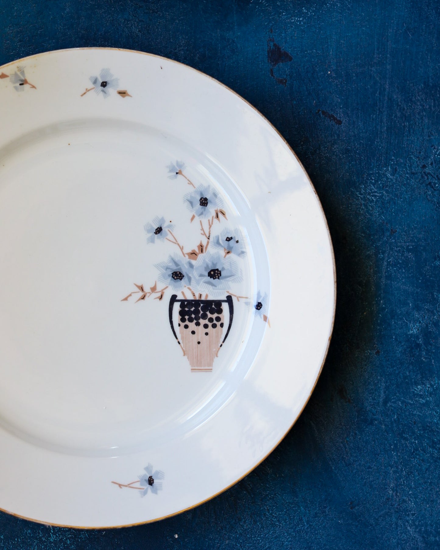 Grande servizio di piatti Limonges da 10 coperti con doppi piatti 69 pezzi